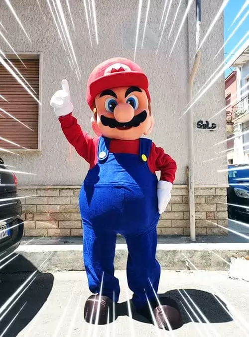 Mascotte Mario Bros - Comparsata feste per bambini