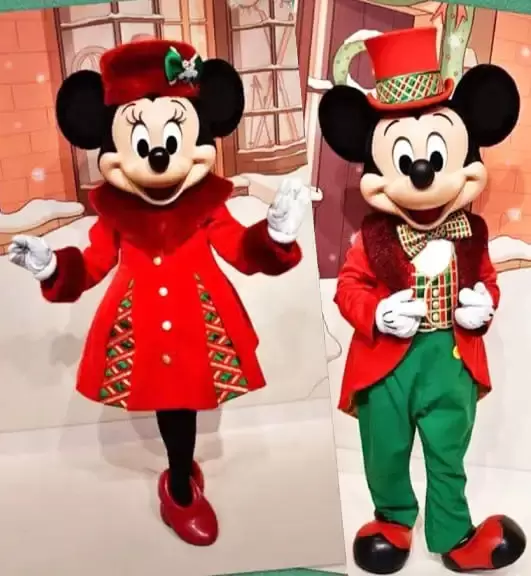 Mascotte Minnie e Topolino natalizi - Comparsate eventi per bambini